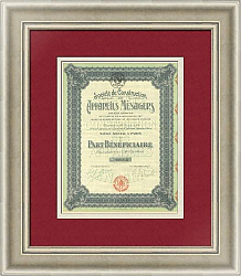 Акция «Société de Construction des Appareils Ménagers» (производство бытовых приборов)