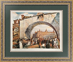 "Москва. Владимирские ворота" - оригинальная автолитография