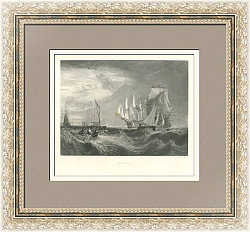 "Спитхед" - антикварная английская гравюра