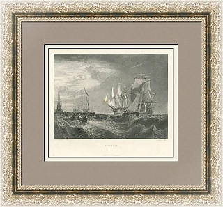 "Спитхед" - антикварная английская гравюра