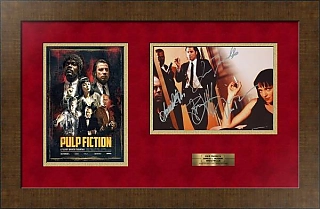 Автографы: Джон Траволта, Брюс Уиллис, Сэмюэл Л. Джексон