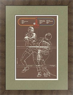 Советский плакат к Олимпиаде 80 "Бокс"