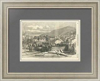 "Начало строительства Балаклавской железной дороги" -  London News - 1855