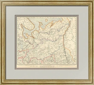 Антикварная карта северо-запада Российской империи