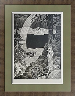 Оригинальная автолитография "На будущей трассе"