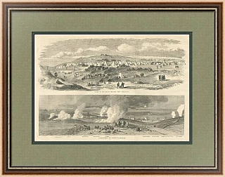 "Лагерь бригады ВМФ. Севастополь" - Lоndon News - 1855