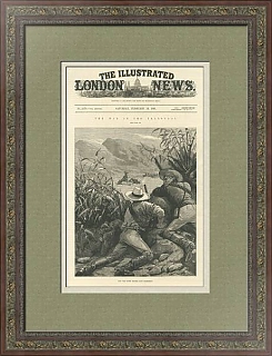 "Стрелки" - антикварная гравюра - оригинальный подарок