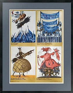 Оригинальный плакат "Сатира в борьбе за мир - 2", СССР