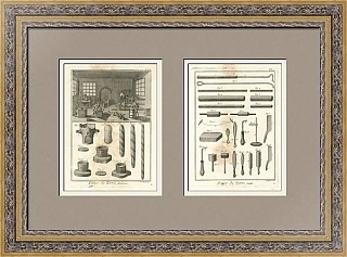 "Гончарное дело" - антикварные редкие офорты