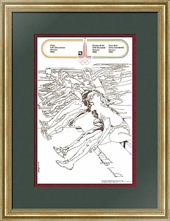 Советский плакат к Олимпиаде 80 "Легкая атлетика"