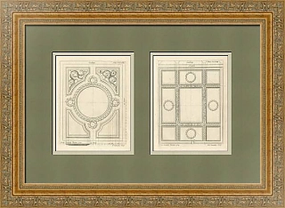 Старинные офорты "Декор потолков"