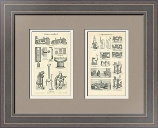 Старинные гравюры "Школьное здравоохранение"