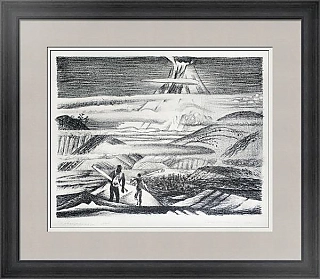 Оригинальная литография "Первопроходцы"