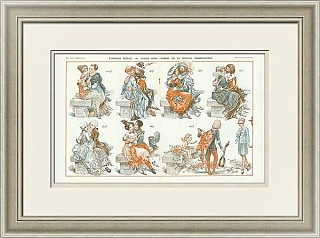 Антикварная страница La Vie Parisienne  - "Любовь"