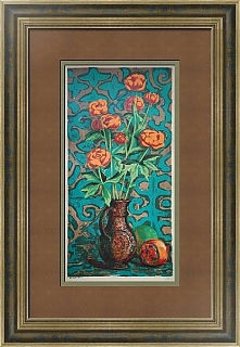 Оригинальная линогравюра "Южный натюрморт"