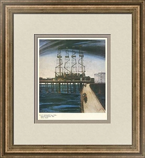 "Морское бурение" - оригинальная советская репродукция