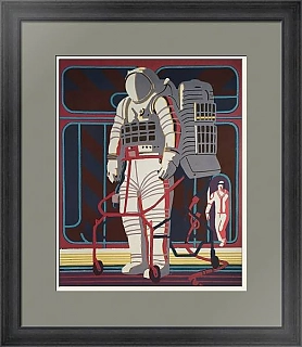 Оригинальный эстамп "В центре подготовки"