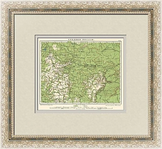 "Средняя Россия" - антикварный экземпляр карты