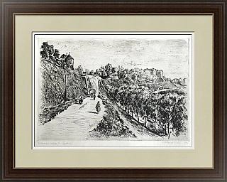 Оригинальный советский эстамп "Зеленский съезд. г. Горький"