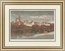 "Новодевичий монастырь" - оригинальная линогравюра