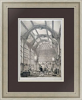 Антикварная литография "Adlington Hall, графство Чешир"