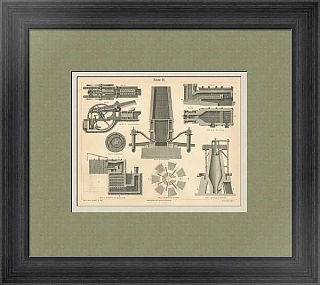 "Черная металлургия" - редкая антикварная гравюра