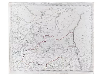 Старинная карта европейской России. Дополнительное изображение
