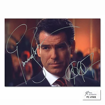 Автограф Пирса Броснана. Дополнительное изображение