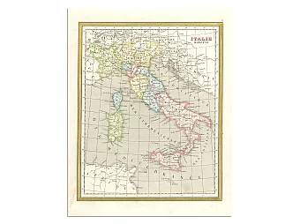 Антикварная карта Италии. Дополнительное изображение