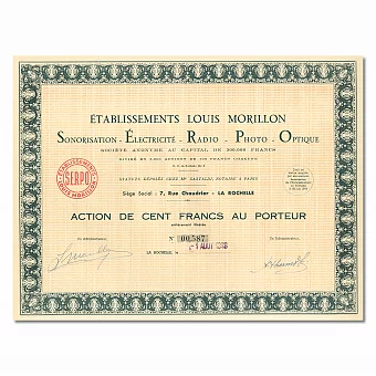 Акция французской компании по производству электротехники. Дополнительное изображение