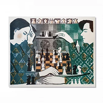 Оригинальная авторская литография "Игра". Дополнительное изображение