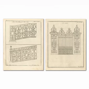 Старинные гравюры "Декоративная ковка". Дополнительное изображение
