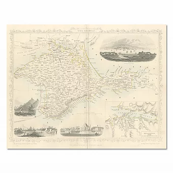 Антикварная редкая Карта Крыма. Дополнительное изображение