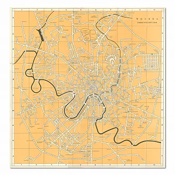 Советский схематизированный План Москвы. Дополнительное изображение