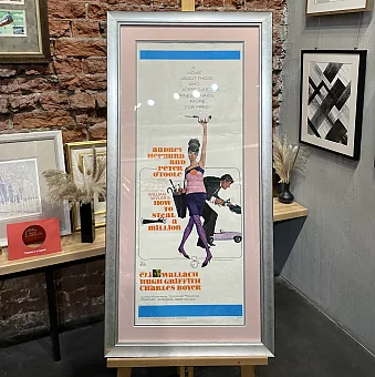 Оригинальная афиша к фильму с Одри Хепберн "Как украсть миллион"