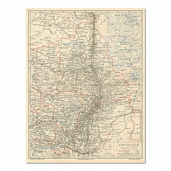 Карта Приуралья - оригинальный экземпляр. Дополнительное изображение