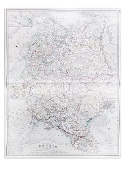 Оригинал карты Европейской части Российской империи. Дополнительное изображение