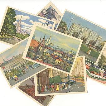 "Москва" - набор оригинальных открыток. Дополнительное изображение