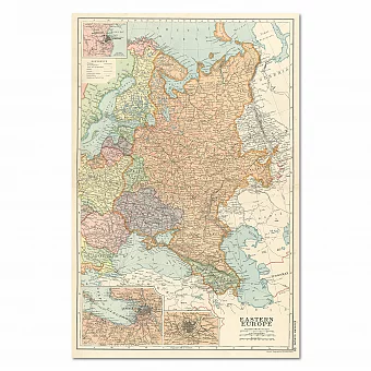 Восточная Европа - антикварная политическая карта. Дополнительное изображение