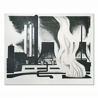 "Большая химия" - оригинальная советская автолитография. Дополнительное изображение