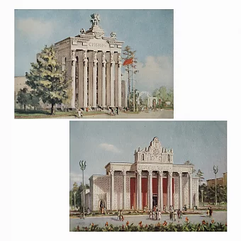 Оригинальный набор открыток "ВДНХ". Дополнительное изображение