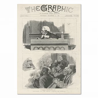 "Зарисовки в королевском суде" - The Graphic - 1889. Дополнительное изображение