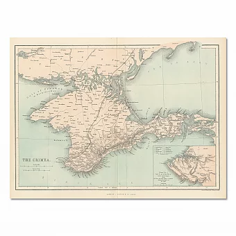 "Крым" - антикварная карта - эксклюзивный подарок. Дополнительное изображение