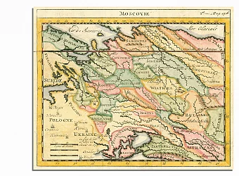 Карта Московии (оригинал), «Наука придворных лиц». Дополнительное изображение