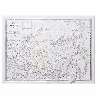 Старинная географическая карта Азиатской части России. Дополнительное изображение