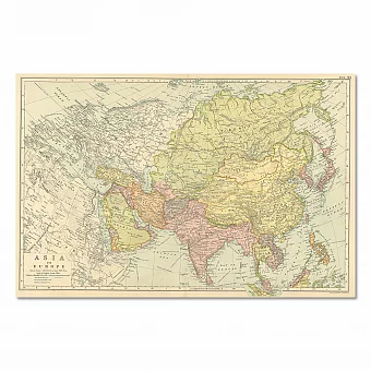 Антикварная политическая Карта Азии. Дополнительное изображение