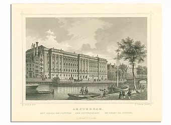 Антикварная гравюра "Amsterdam". Дополнительное изображение