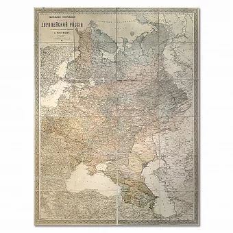 "Генеральная Карта Европейской России" - антикварный экземпляр. Дополнительное изображение