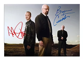 Автографы Брайана Крэнстона и Аарона Пола "Во все тяжкие". Дополнительное изображение