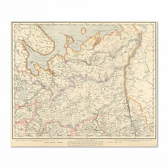 Антикварная карта северо-запада Российской империи. Дополнительное изображение